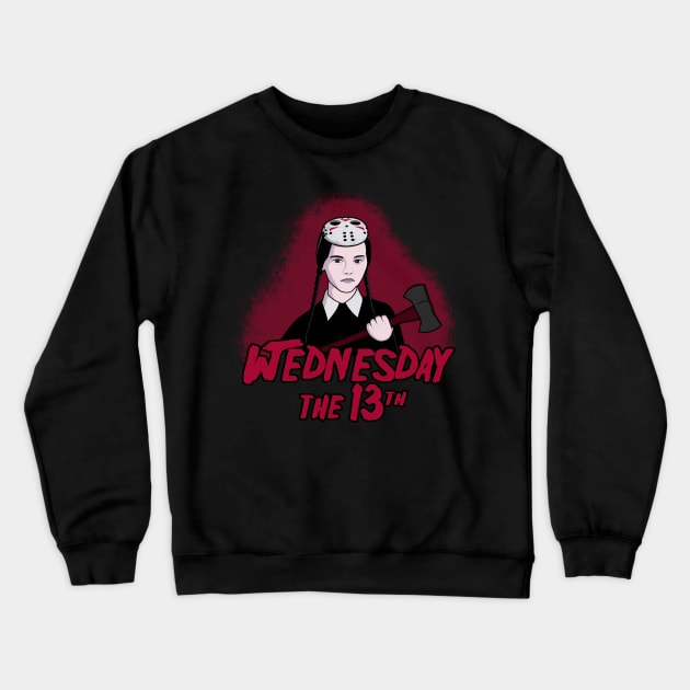 Wednesday The 13th Crewneck Sweatshirt by Raffiti